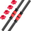 AevQuas 2Pcs Adjustable Dumbbells Set, Barbell Lifting Steel Dumbbell Bar Weightlifting Accessories for Home Gym Fitness Training Dumbbell Set Weights Lifting Equipment