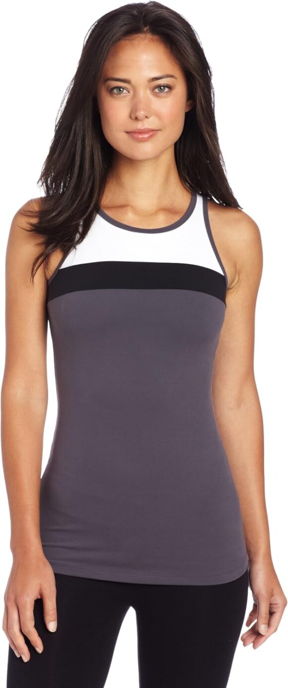 Beyond Yoga Women's Mondrian Cami Top, Steel Blue, Small