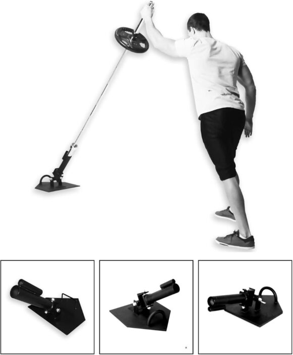 BodyRip COMPACT PRO Post Landmine Insert Attachment Machine | Standard and Olympic Barbell | T Bar Row, Pres, Squats, Swing | Home Gym, Fitness, Lifting, Fat Loss Training