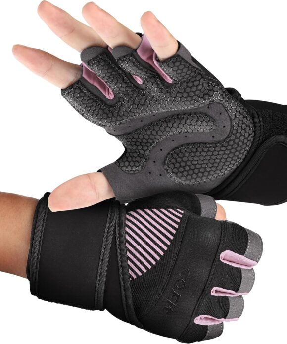 COFIT Breathable Workout Gloves, Antislip Weight Lifting Gym Gloves with Wrist Wrap Support for Men Women, Superior Grip & Palm Protection for Weightlifting, Fitness, Exercise, Training