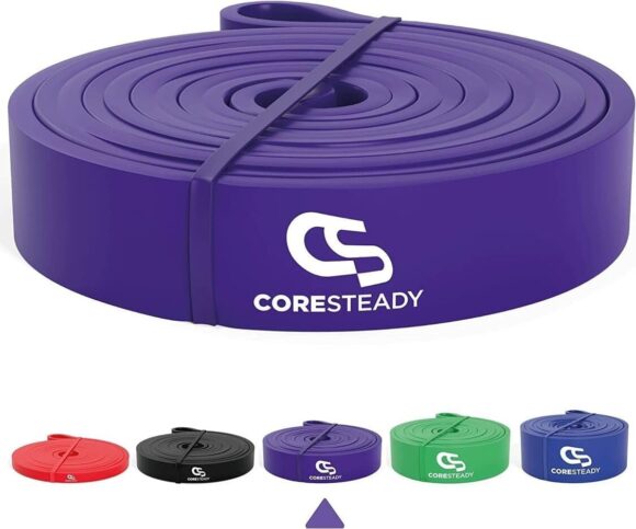 Coresteady Pull Up Bands & Resistance Bands - Rubber Heavy Duty Loop Band for Men & Women - Build Fit Power & Muscle - Training, Fitness Assist Pull Ups & Gym Exercise