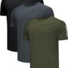 Djtnzdm Men's Sport T-Shirts Breathable Dry Fit Running T Shirts for Men Short Sleeve Tennis Gym Training Tee Tops