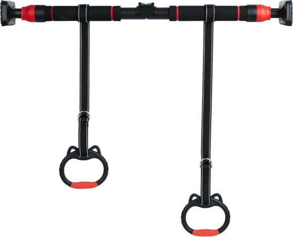 Door Pull Up Bar Doorway Chin Up Bar - Adjustable Width Locking Mechanism from 72-100 cm (28.3in-39.7in) - for Home Gym Upper Body Workout, Non-slip Secure Grip. No Screws