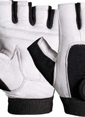 Elite Body Squad Weight Lifting Gym Gloves Exercise Fitness Training Glove With White Leather Grip For Men Or Women