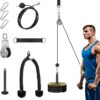 FASPUP Cable Pulley System Home Gym, Lat Pull Down Pulley System Cable Machine Attachments for LAT Pull Down, Arm Back Shoulder Workout