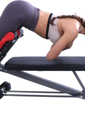 Finer Form Multi-Functional Gym Bench for Full All-in-One Body Workout – Versatile Fitness Equipment for Hyper Back Extension, Roman Chair, Adjustable Situp, Decline, Flat Bench