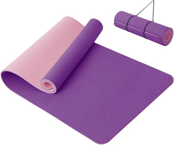 Good Nite Yoga Mat Thick 10 mm Exercise Mats TPE Yoga Mats For Women Men Non-Slip Gym Mats For Home Fitness Workout Mat Pilates 183x61x1 cm