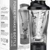 HIYAA Electric Protein Shaker Bottle, 16 oz Rechargeable Vortex Portable Electric Mixer, BPA Free, Shaker Cups for Protein Shakes and Meal Replacement Shakes, Perfect Gym Gift for Men Women, Black