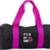 Hippowarehouse It's in my DNA united kingdom Gymwear Gym Duffle Cylinder Uniform Kit Bag