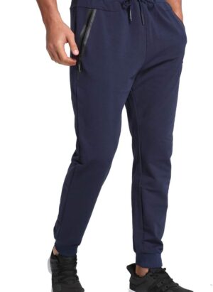 JustSun Tracksuit Bottoms for Men Joggers Slim Fit Jogging Bottoms Zip Pockets