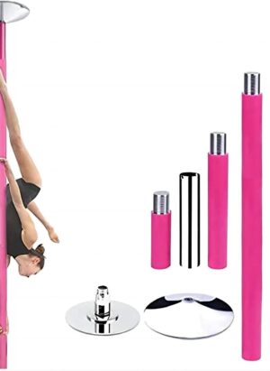 LXGJSQY Silicone Dance Pole,Removable Pole,360 Spin and Static Pole,Fitness Gym Equipment for Home Fitness,Exercise,Bar,Gym,Party