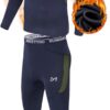 MEETYOO Men's Thermal Underwear Set, Wicking Long Johns Quick Dry Base Layer Sport Compression Suit For Workout Skiing Running Hiking