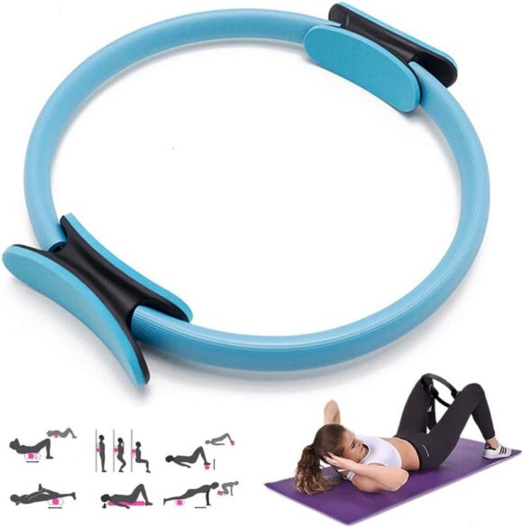 MYYINGELE Pilates Circle Pilates Sport Magic Ring Yoga Ring Yoga Wheel Fitness Slimming Shape for Women Fitness Kinetic Resistance Circle Gym Workout Pilates Accessories