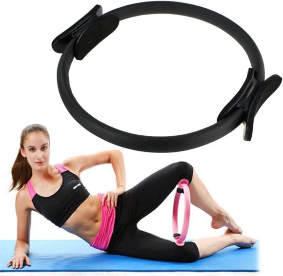 MYYINGELE Pilates Ring Fitness Circle, High Resistance Fitness Ring for Toning Abs, Thighs and Legs, Fitness Magic Circle Yoga Pilates Circle