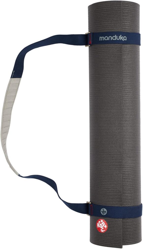 Manduka Yoga Commuter Mat Carrier - Eco-Friendly Cotton, Easy to Carry, Hands-Free, For All Mat Sizes, 68" x 1.5"