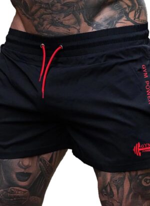 Men's Sports 1" Elite Split Running Shorts with Side Mesh Panel Quick Dry Lightweight Polyester