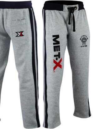 Met-X Joggers Men Sweatpants UK, Work Trousers Mens Tracksuit Jogging Bottoms with Pockets, Running Leggings Loose Fit Lounge Track Pyjamas Pants, Workout Training Gym Casual Clothes