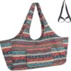 Mu Mianhua Yoga Mat Bag with Large Size Pocket and Zipper Pocket Fit Most Size Mats