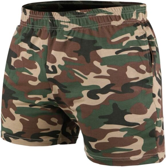 Muscle Alive Men Bodybuilding Gym Workout Shorts Sprots Fitness Terry Cotton
