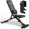 PASYOU Adjustable Weight Bench,Workout Bench Foldable with Lumbar Support 90 Degree 400KG/880LB Weight Load,Gym Bench for Home,Workout,Exercise,PA500