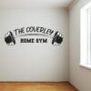 Personalised Name Home Gym Barbell Wall Sticker Bedroom Art Decal Mural Kids (120cm Width x 40cm Height)