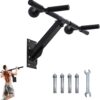 Pull Up Bar Wall Mounted with Ball Grips Home Gym Pullup Stand Chin Up Equipment Portable Upper Body Strength Training Workout Machine