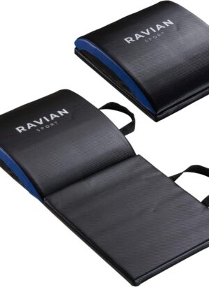 RAVIAN Sit Up Pad Fitness Mat Waist Abdominal and Core Trainer for Full Range of Motion ab Exercise, Perfect for Relief from Back pain, Yoga, gym & Home workout for Men and Women