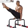 RubberBanditz Parallettes Push Up & Dip Bars | Heavy Duty, Non-Slip Parallette Stand for Crossfit, Gymnastics, & Bodyweight Training Workouts