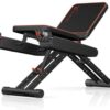 TOTAL FLEX L Folding Weight Bench & Exercise Bench Press Rack - Fitness Benches, Gym Bench for Home, Workout Bench - Multi Gym Strength Training Equipment, Pilates Equipment, Portable Gym Equipment