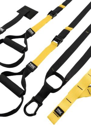 TRX All-in-One Suspension Training System, For Weight Training, Cardio, Cross-Training & Resistance Training, Full-Body Workout for Home, Travel & Outdoors, Includes Indoor & Outdoor Anchors