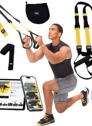 TRX PRO3 Suspension Trainer System, Design & Durability for Cross-Training, Weight Training, HIIT Training & Cardio, Includes 3 Anchor Solutions for Indoor & Outdoor Home Gyms