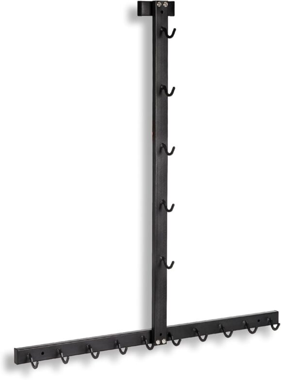 Whiidoom Lat Pulldown Attachments Lat Pull Down Bar Storage Rack for Mag Grip Lat Pulldown Machines Attachments Stand Cable Attachment Storage Rack for Home Gym and Gym Wall Storage