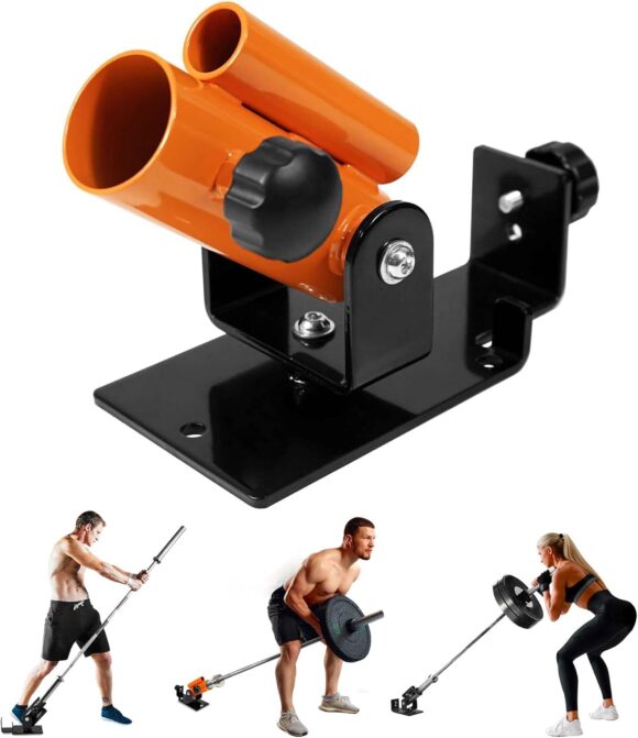 Yes4All Deluxe T Bar Row Platform Landmine Attachments – Full 360° Swivel & Easy to Install – Fits 1" Standard and 2" Olympic Bars
