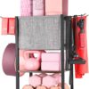 Yoga Mat Storage Gym Equipment Dumbbell Stand Dumbbell Rack Gym Storage Home Gym Workout Equipment Storage for Yoga Block Foam Roller Resistance Band Dumbbell Kettlebell