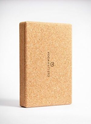 Yogamatters Cork Yoga Block Brick | Eco Friendly, Sustainable and Non-Toxic | Perfect for Yoga and Pilates