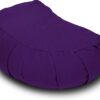 Yogan Crescent Yoga Cushion/Meditation Cushion | Natural Buckwheat Hulls Filling | Outer Cover (Could be Removed and Washed) - Made of 100% Organic Cotton