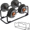 awagas 860g Dumbbell Stand Rack, 121lbs Strong Steel Dumbbell Storage Stand Barbell Holder for Dumbbell Diameter Under 18 cm/ 7 in, Dumbbell Rack Stand, Weight Dumbbell Storage Racks for Home Gym