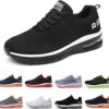 huysfika Womens Mens Trainers Gym Running Shoes Fashion Fitness Mesh Sneakers Casual Outdoor Walking Shoes, Size 3.5-10 UK