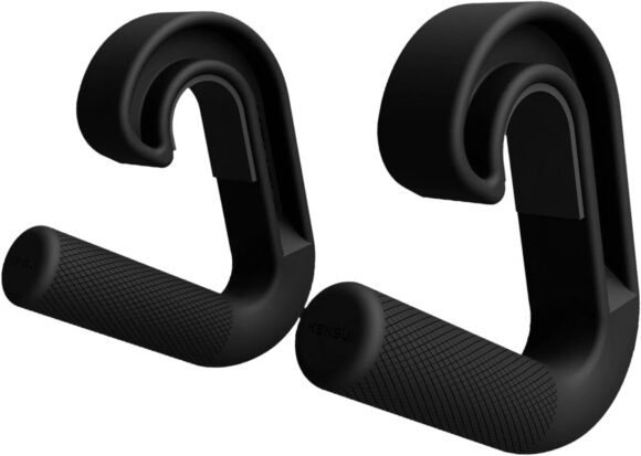 kowaku 2x Pull up Handles Grips Cable Machine Handles Exercise Handles Pull Down Machine Attachment for Deadlift Workout Barbells